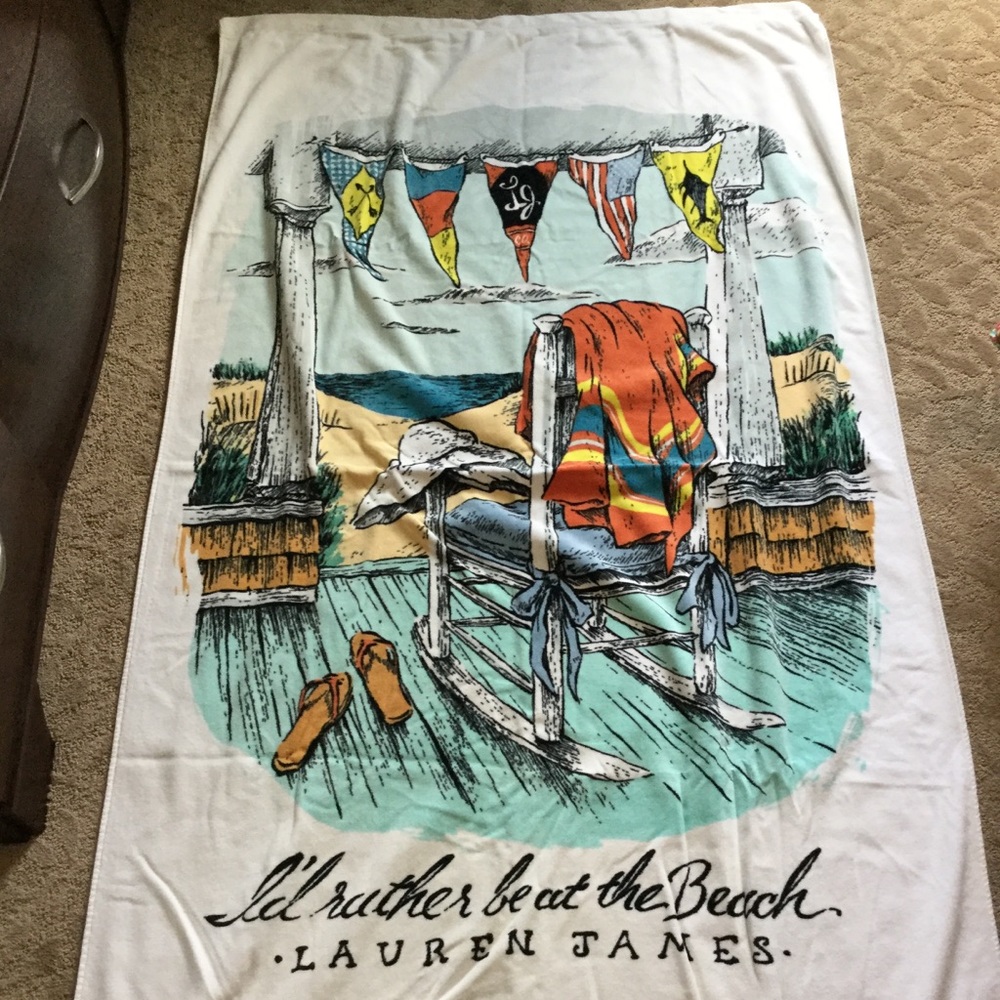 EUC Lauren James Beach Towel/Blanket